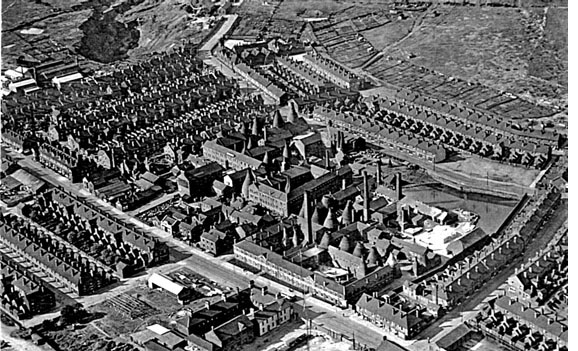 Aerial View of Shelley Factory 1939